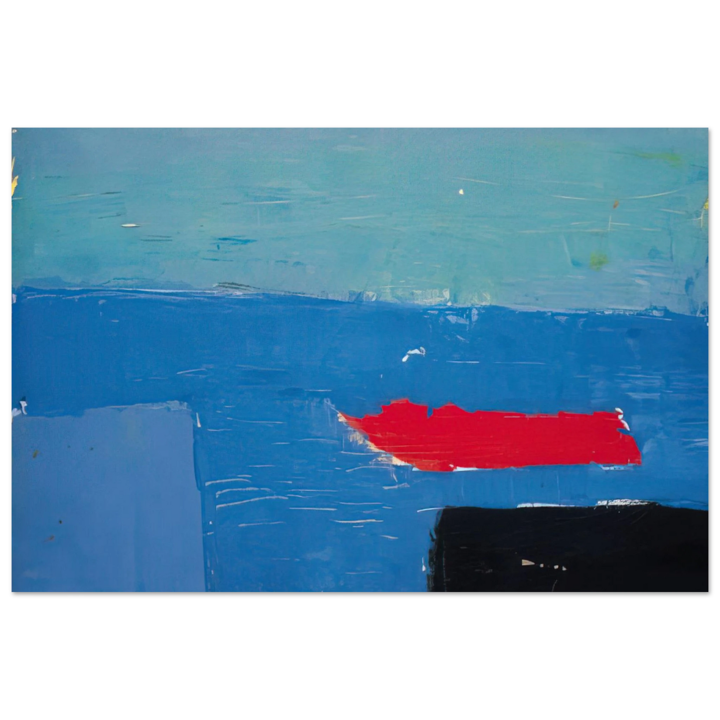 Nicolas de Stael - Bâteau - Lyrical Abstraction Fine Art Poster - 40x60 cm / 16x24 inches