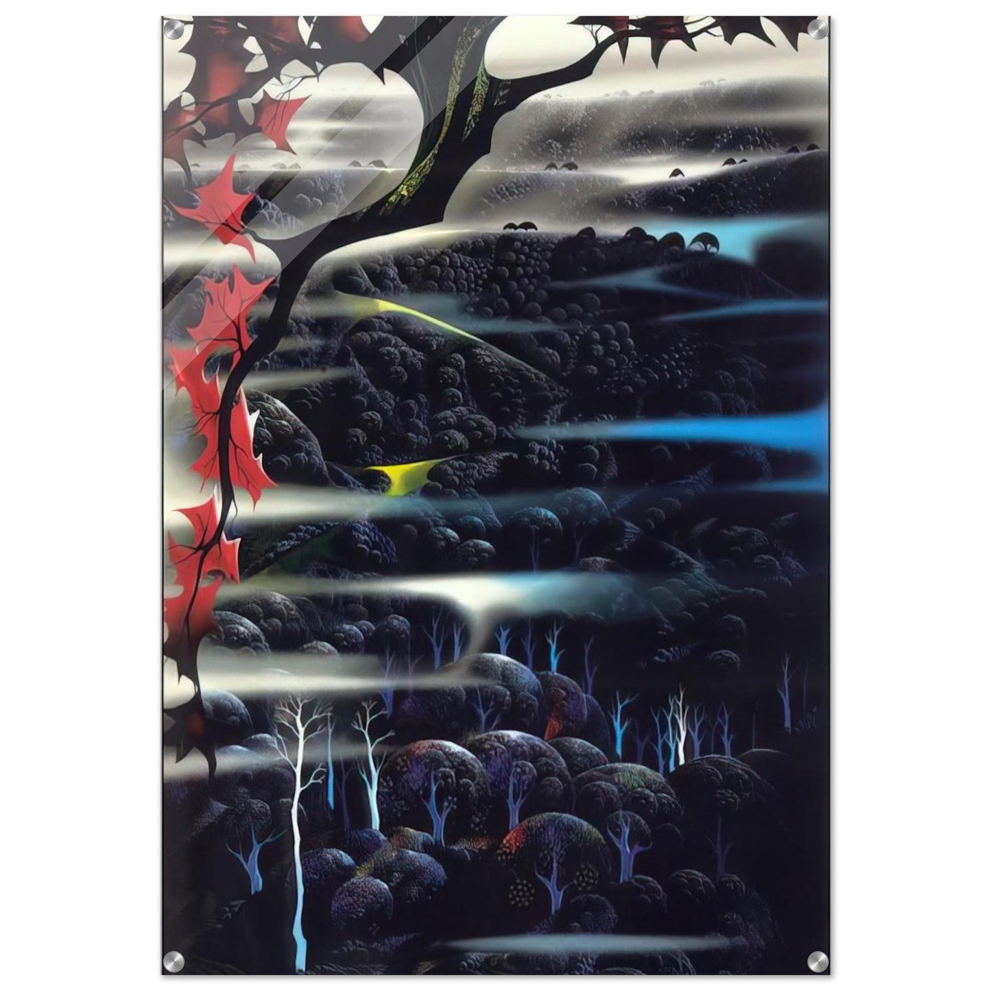 Into the Forest - Eyvind Earle Acrylic Print - 70x100 cm / 28x40″ inches | Eyvind Earle Wall Art | Eyvind Earle Prints