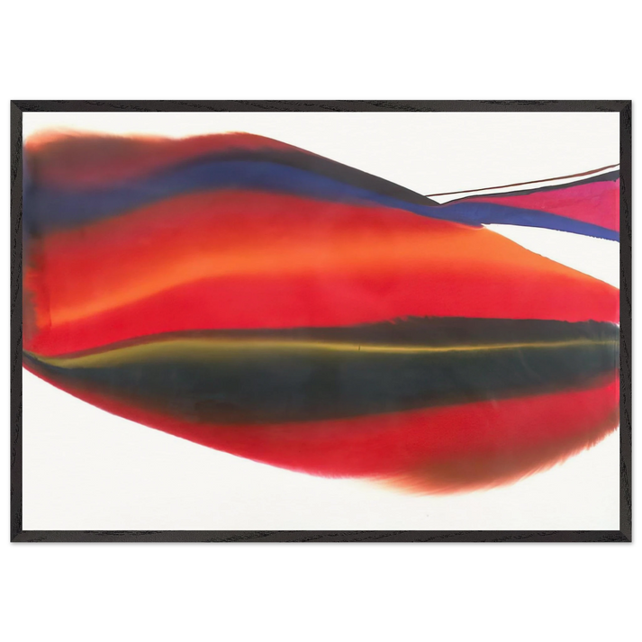 Phenomena Lands End - Paul Jenkins 70x100 cm / 28x40 inches Framed Art Print – Black Wooden Frame