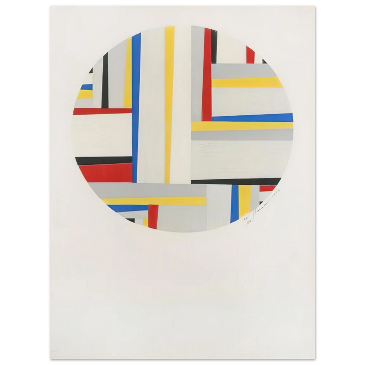 Fritz Glarner - Relational Painting, Tondo #49 - 1952 75x100 cm / 30x40inches Fine Art Poster