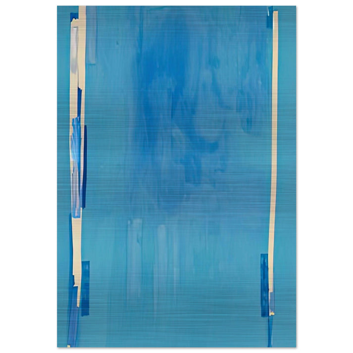 Blue Bellows, 1976- - Helen Frankenthaler Brushed Aluminum Print - 70x100 cm / 28x40 inches | Helen Frankenthaler Aluminum Print | Helen Frankenthaler Prints