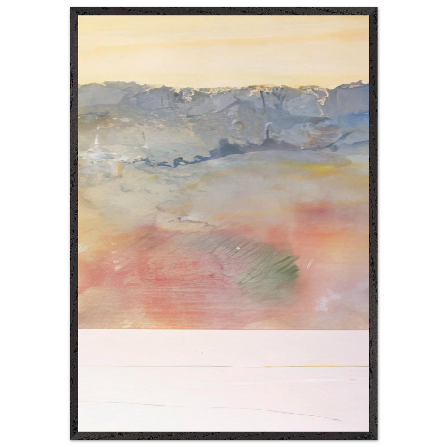 Rain Dance 2 - 1969 - Ronnie Landfield 70x100 cm / 28x40 inches Framed Art Print – Black Wooden Frame