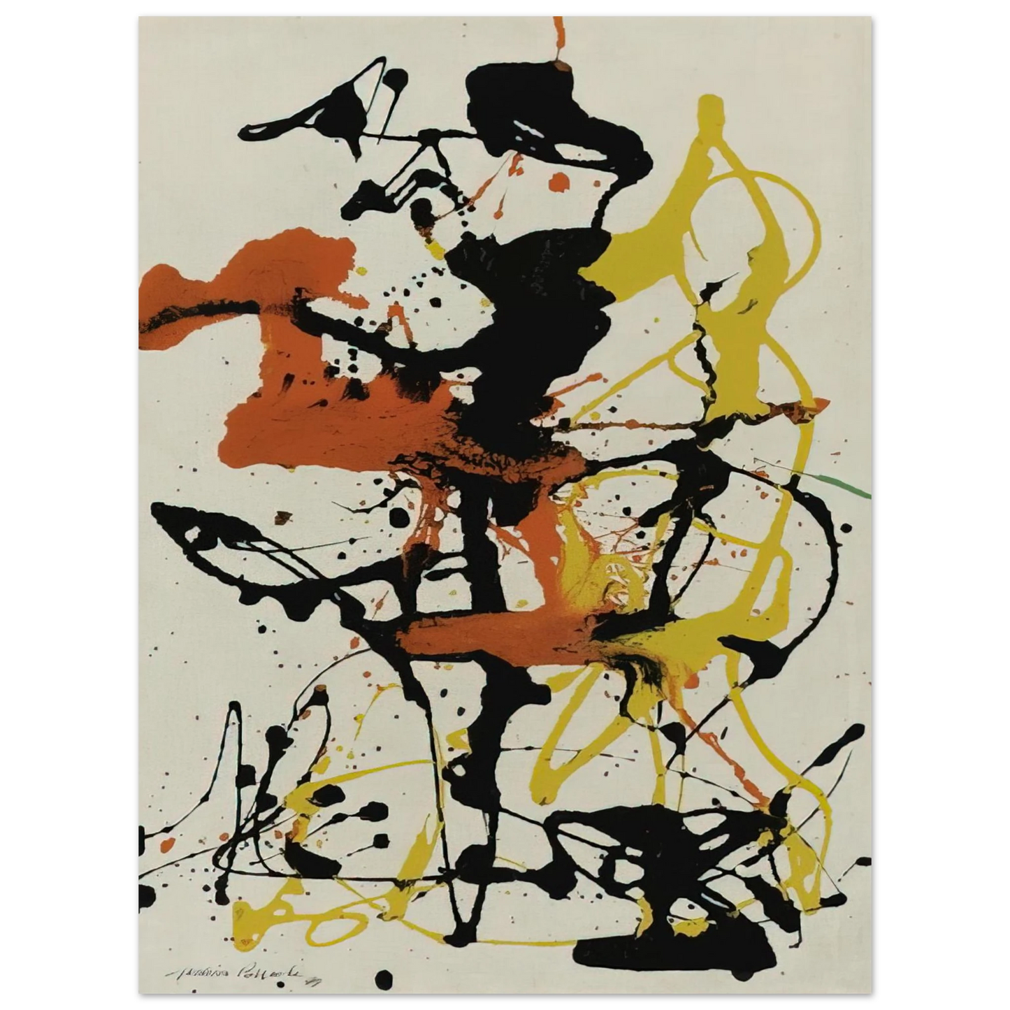Jackson Pollock - NUMBER 26 1949 Fine Art Poster - Default Title