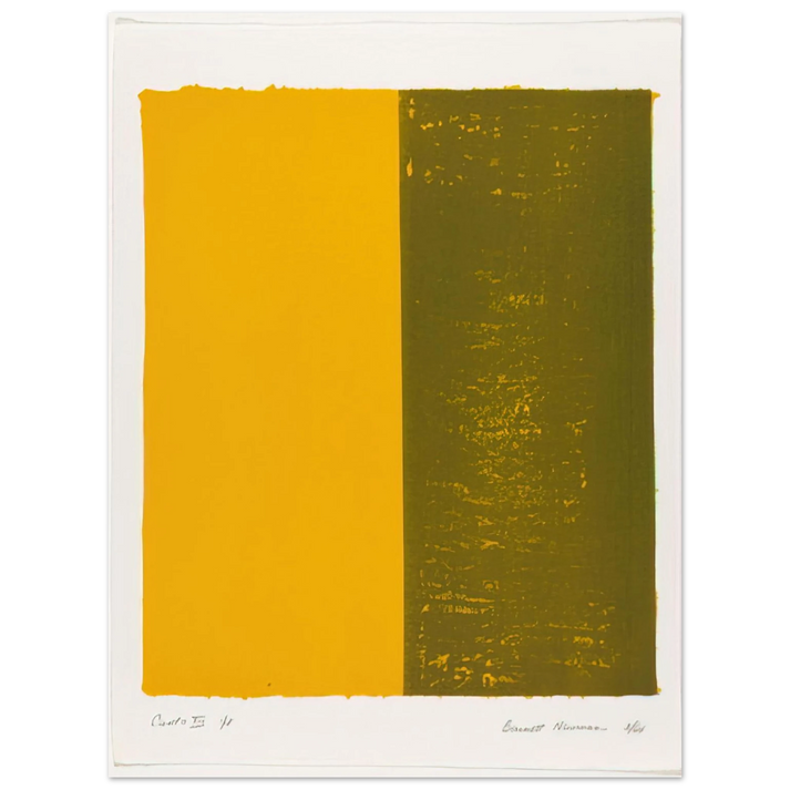 Barnett Newman - Canto XIII 75x100 cm / 30x40inches Fine Art Poster