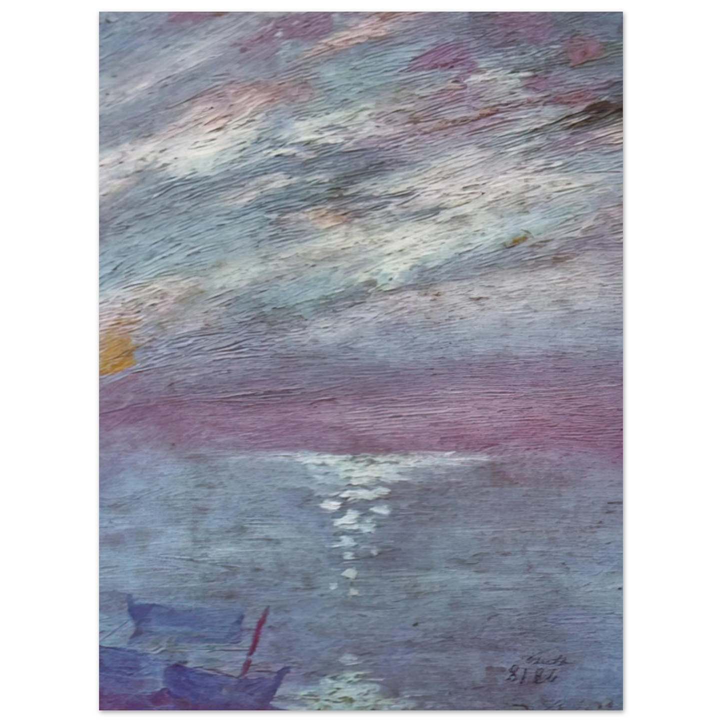 Salvador Dali - MOONLIGHT OVER THE BAY AT CADAQUES Fine Art Poster - Default Title