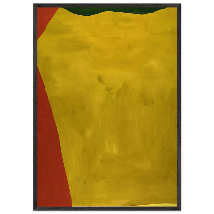 Blessing of the Fleet - 1969 - Helen Frankenthaler 70x100 cm / 28x40 inches Framed Art Print – Black Wooden Frame