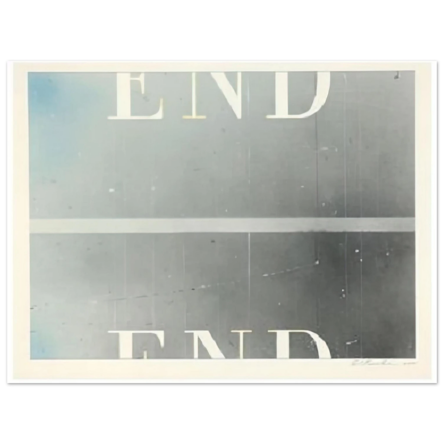 Edward Ruscha - THE END 53 Fine Art Poster - Default Title