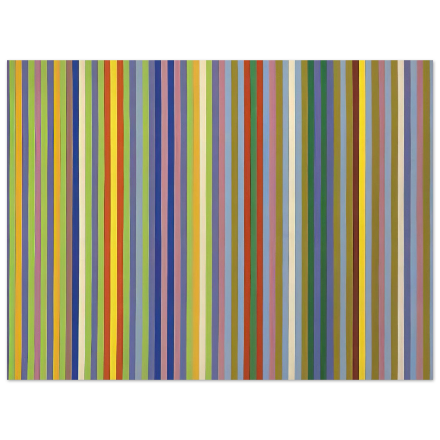 Gene Davis - Lemon Ice - 1965 Fine Art Poster - Default Title