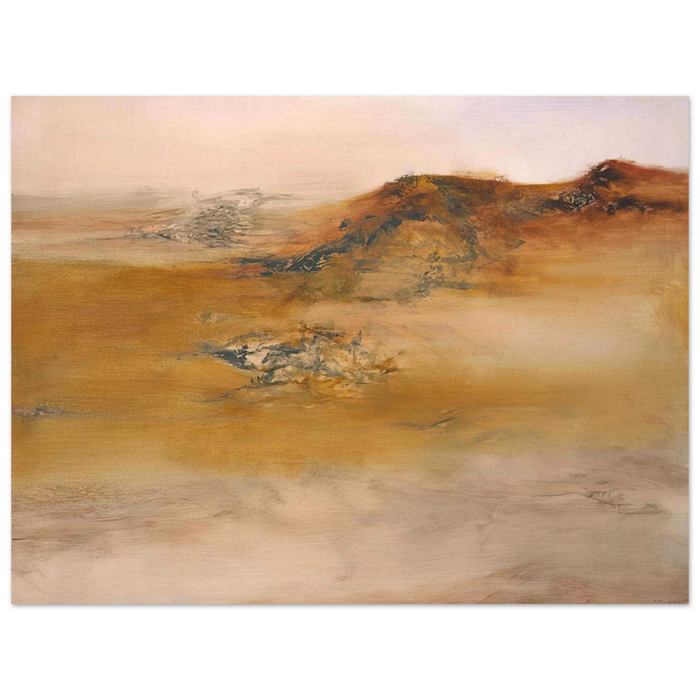 Zao Wou-Ki - 19 10 2001 2001 Fine Art Poster - Default Title