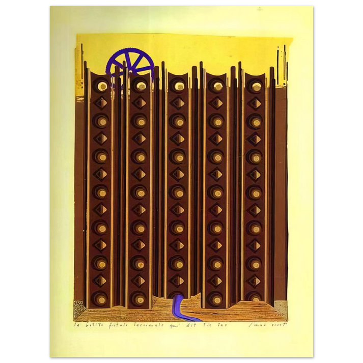 Max Ernst - The Small Fistule That Says Tic Tac 75x100 cm / 30x40inches Fine Art Poster