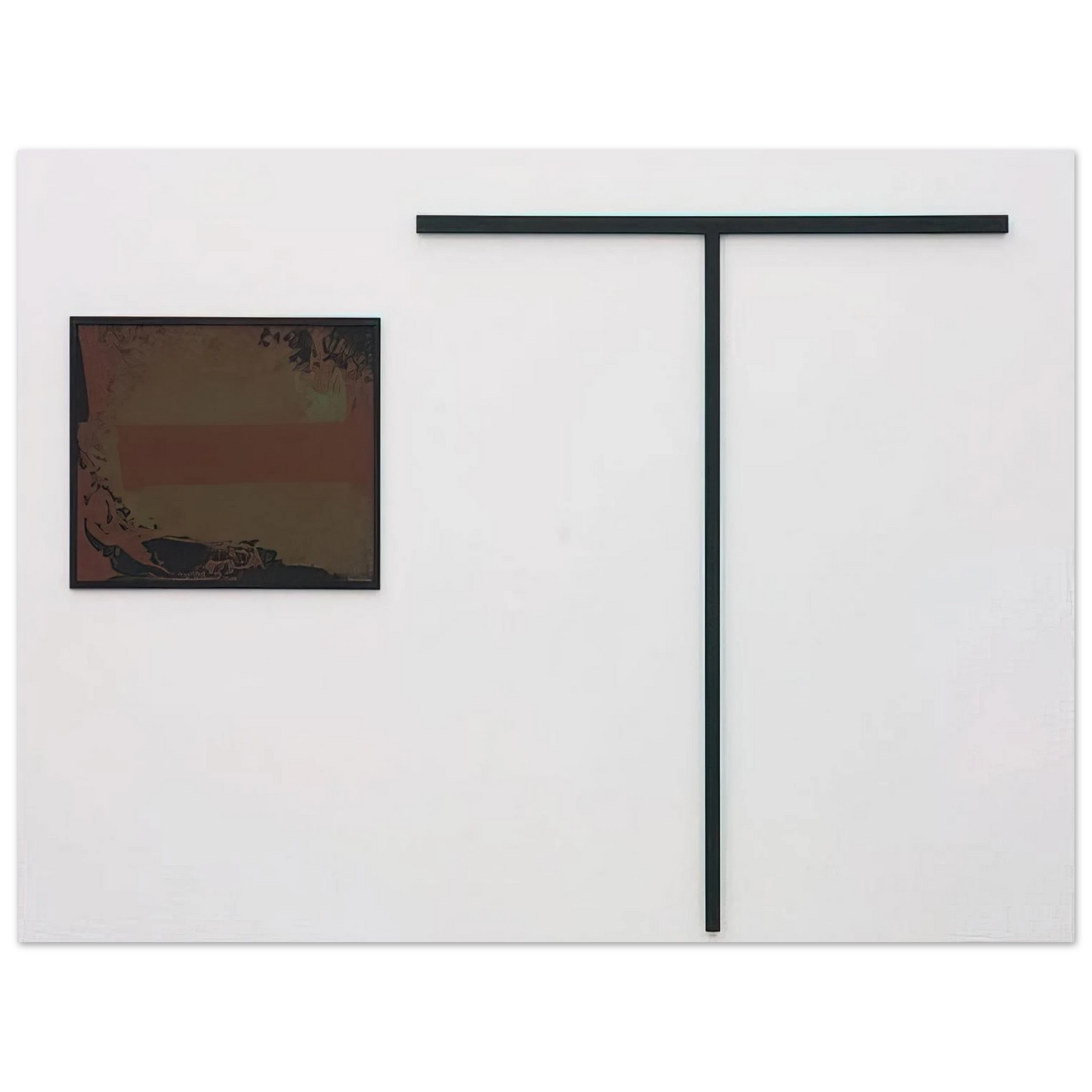 Blinky Palermo - UNTITLED T FORMIGES OBJEKT MIT GOUACHE 1972 Fine Art Poster - Default Title