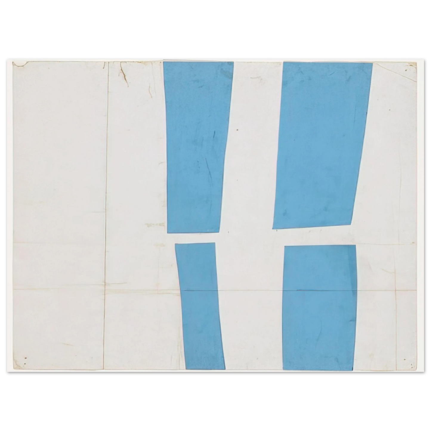 Ellsworth Kelly - Blue and White Fine Art Poster - Default Title