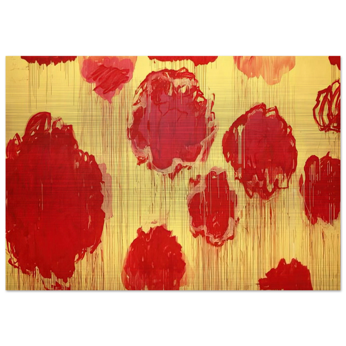 Untitled Peonias series - Cy Twombly Brushed Aluminum Print - 70x100 cm / 28x40 inches | Cy Twombly Aluminum Print | Cy Twombly Prints