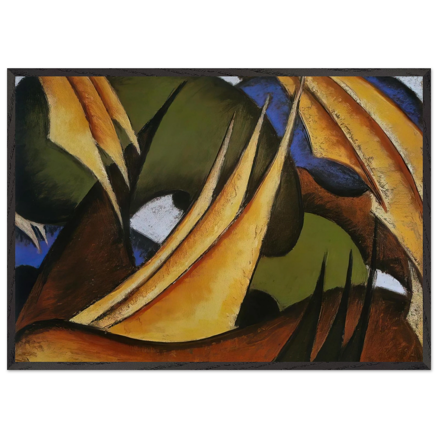 Sails - 1912 - Arthur Dove Framed Art Print – Black Wooden Frame - Default Title - -Framed Art Print