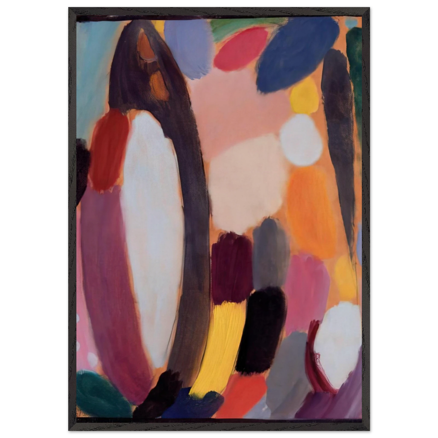 VARIATION 1918 - Alexej von Jawlensky 70x100 cm / 28x40 inches Framed Art Print – Black Wooden Frame