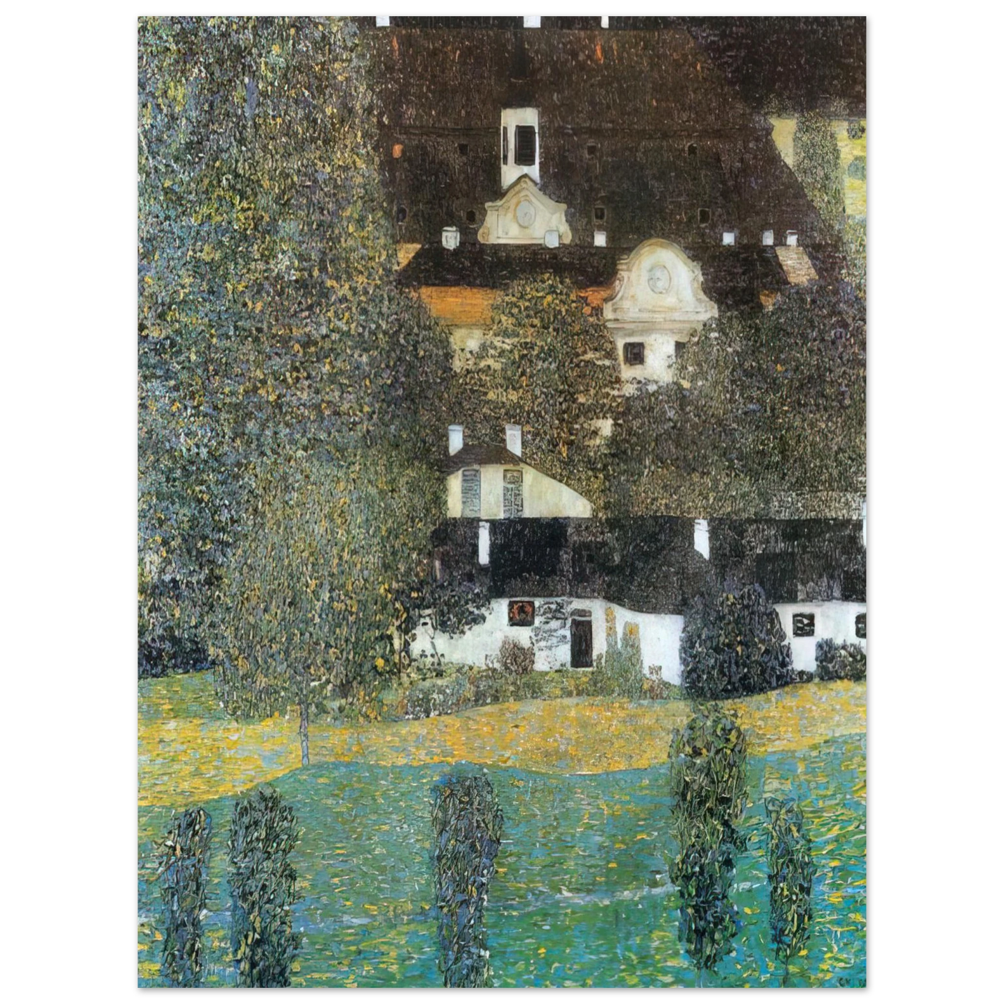 Gustav Klimt - SCHLOSS KAMMER AM ATTERSEE II 1909 Fine Art Poster - Default Title