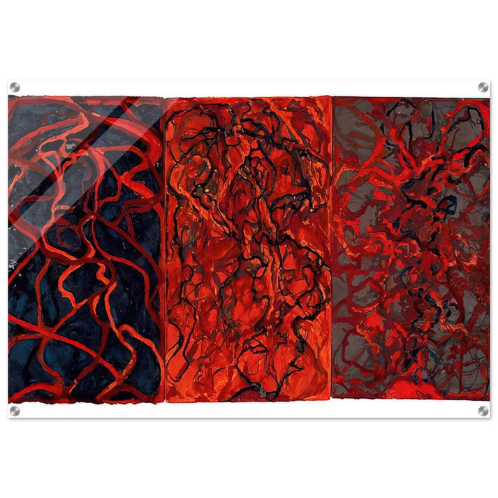 Nevisian Triptych - 2008 - Brice Marden Acrylic Print - 70x100 cm / 28x40″ inches