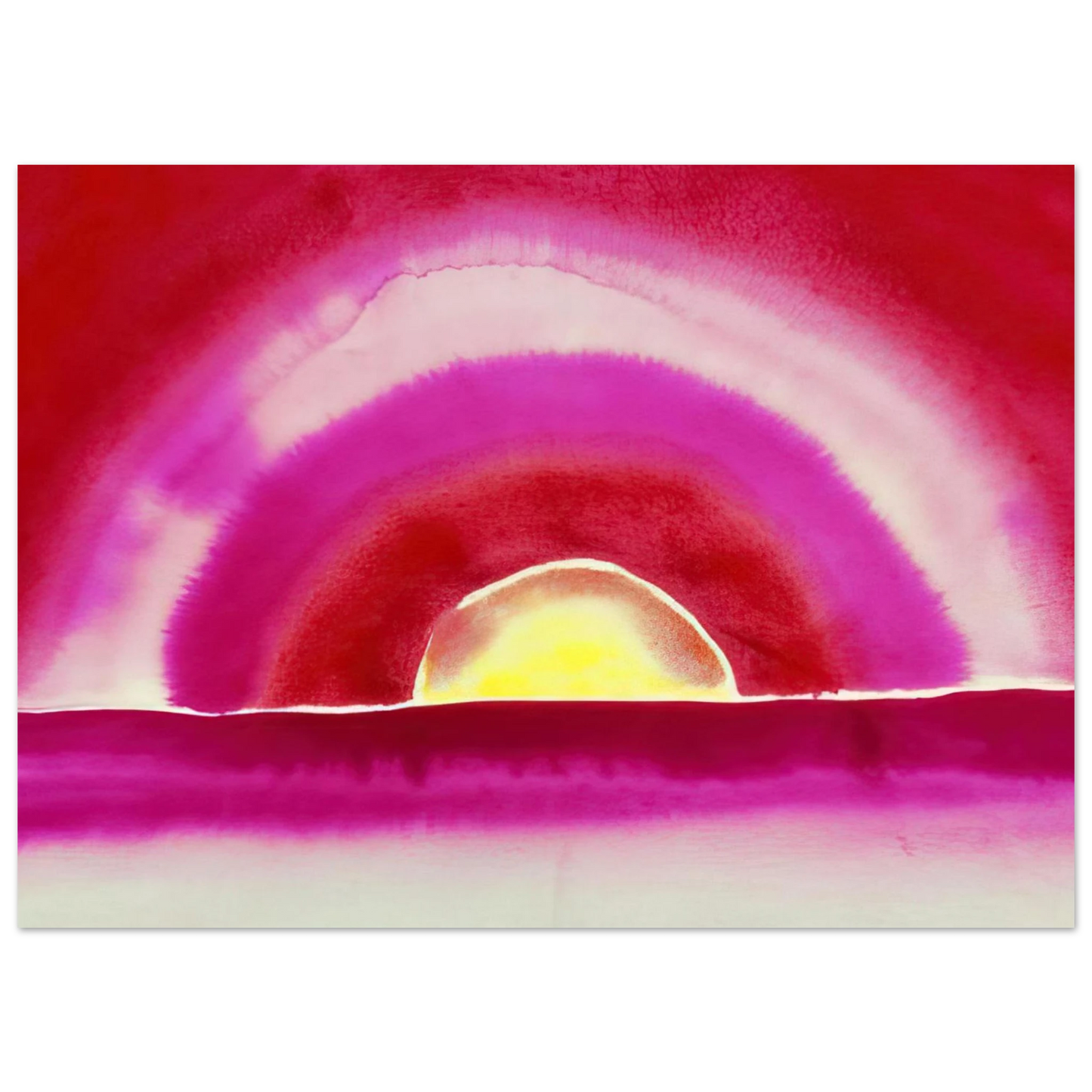 Georgia O'Keeffe - Sunrise Fine Art Poster - 40x60 cm / 16x24 inches