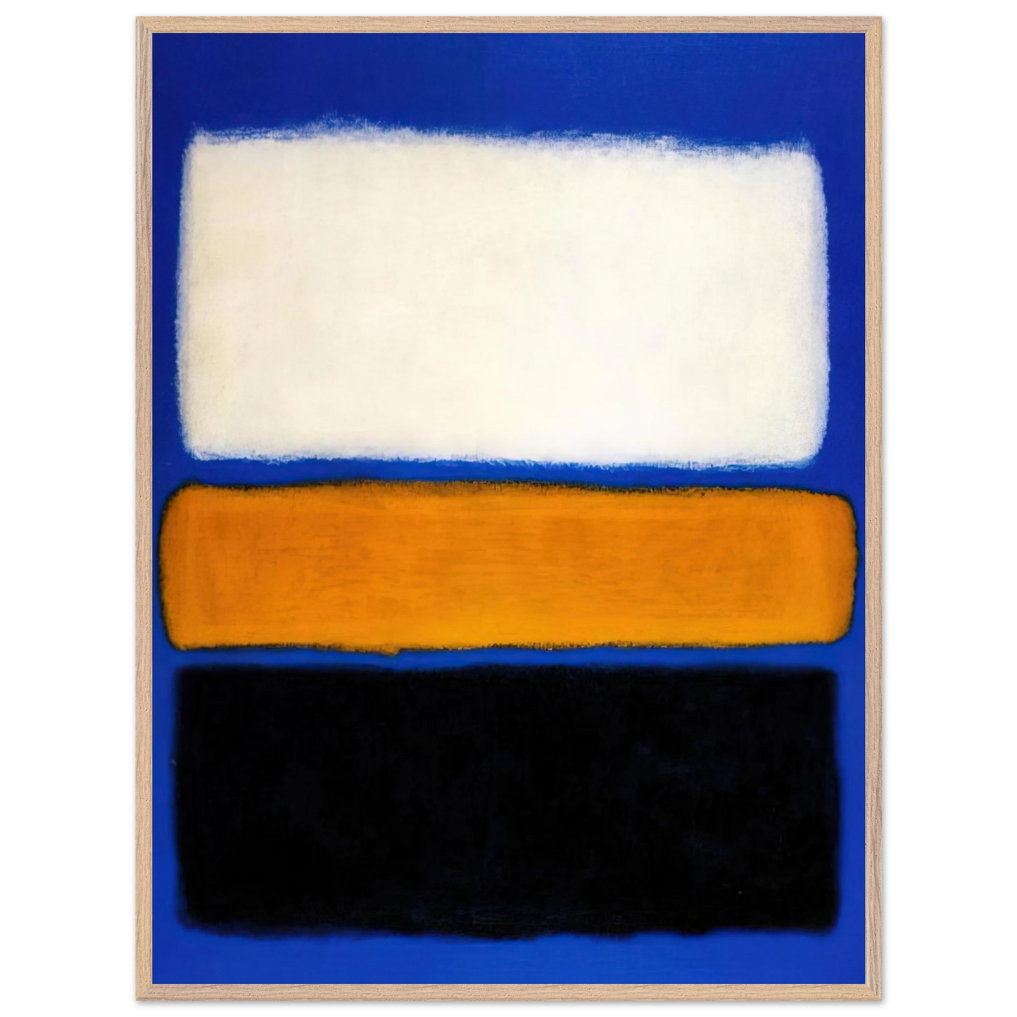 Mark Rothko - No. 16 - 1961 Wall Art - 21x29.7 cm / 8x12" - Premium Wooden Framed Poster With Fine Art Paper - Black frame