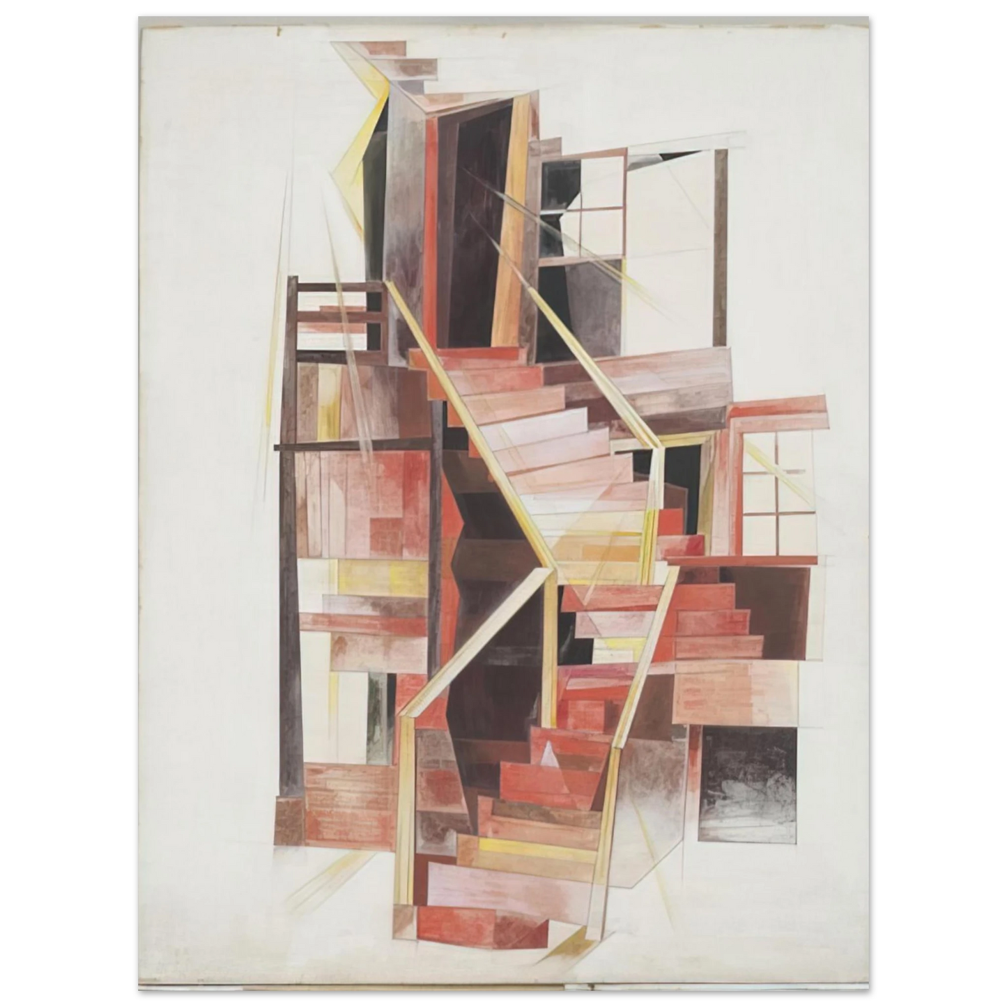 Charles Demuth - Stairs, Provincetown - 1920 Fine Art Poster - Default Title