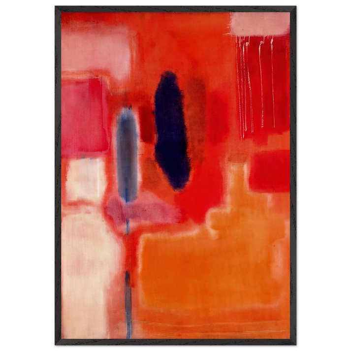 No 9 - 1948 - Mark Rothko 70x100 cm / 28x40 inches Framed Art Print – Black Wooden Frame