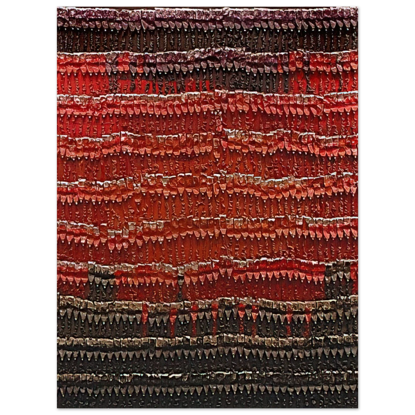 Arman - Chief's Blanket - 1989 Fine Art Poster - Default Title