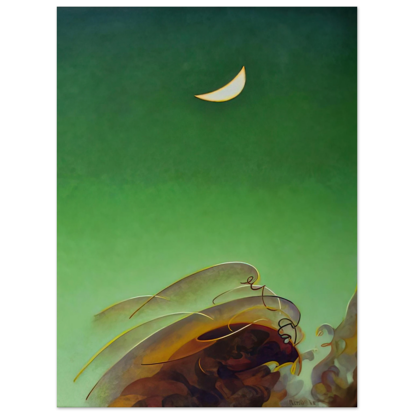 Agnes Lawrence Pelton - Spring Moon - 1942 Fine Art Poster - Default Title