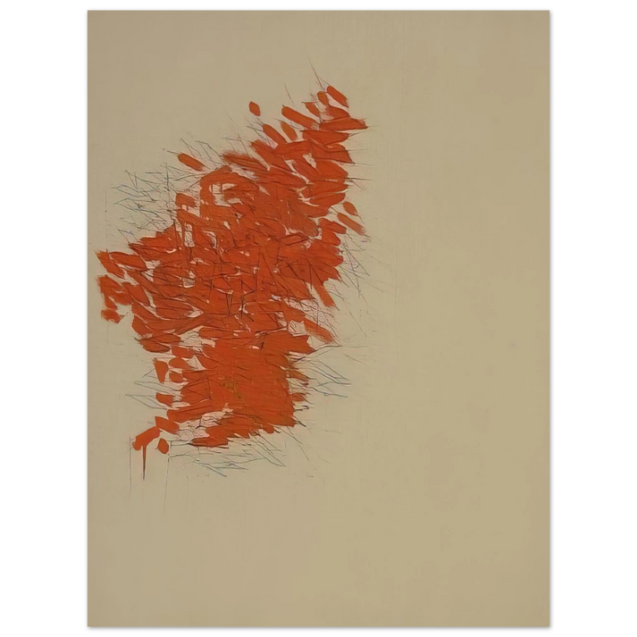 Robert Goodnough - Orange - 1973 75x100 cm / 30x40inches Fine Art Poster