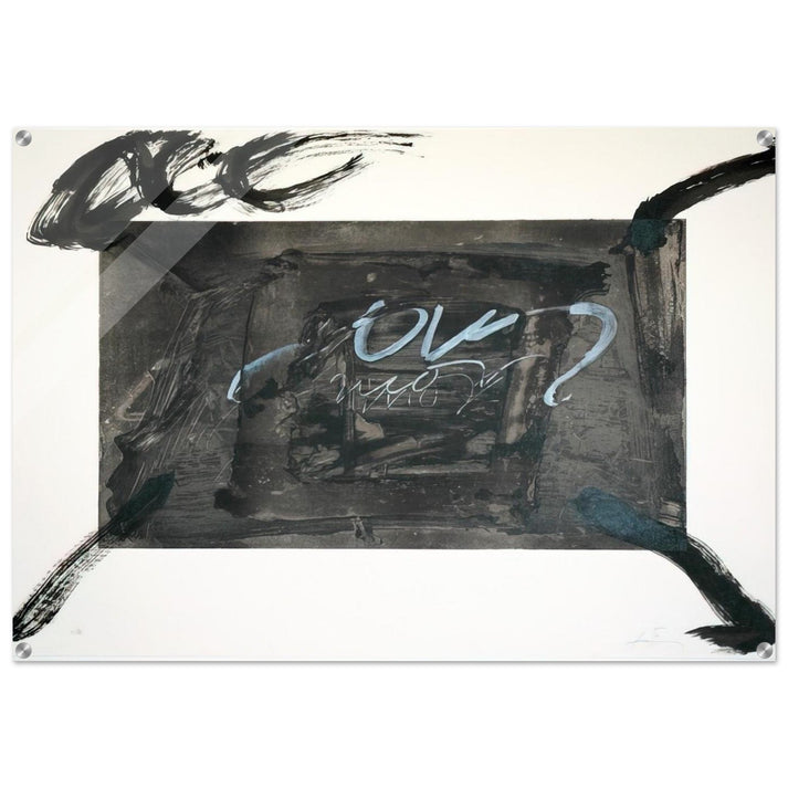 QUATRE GESTES NOIRS 1983 - Antoni Tapies Acrylic Print - 70x100 cm / 28x40″ inches | Antoni Tapies Wall Art | Antoni Tapies Prints