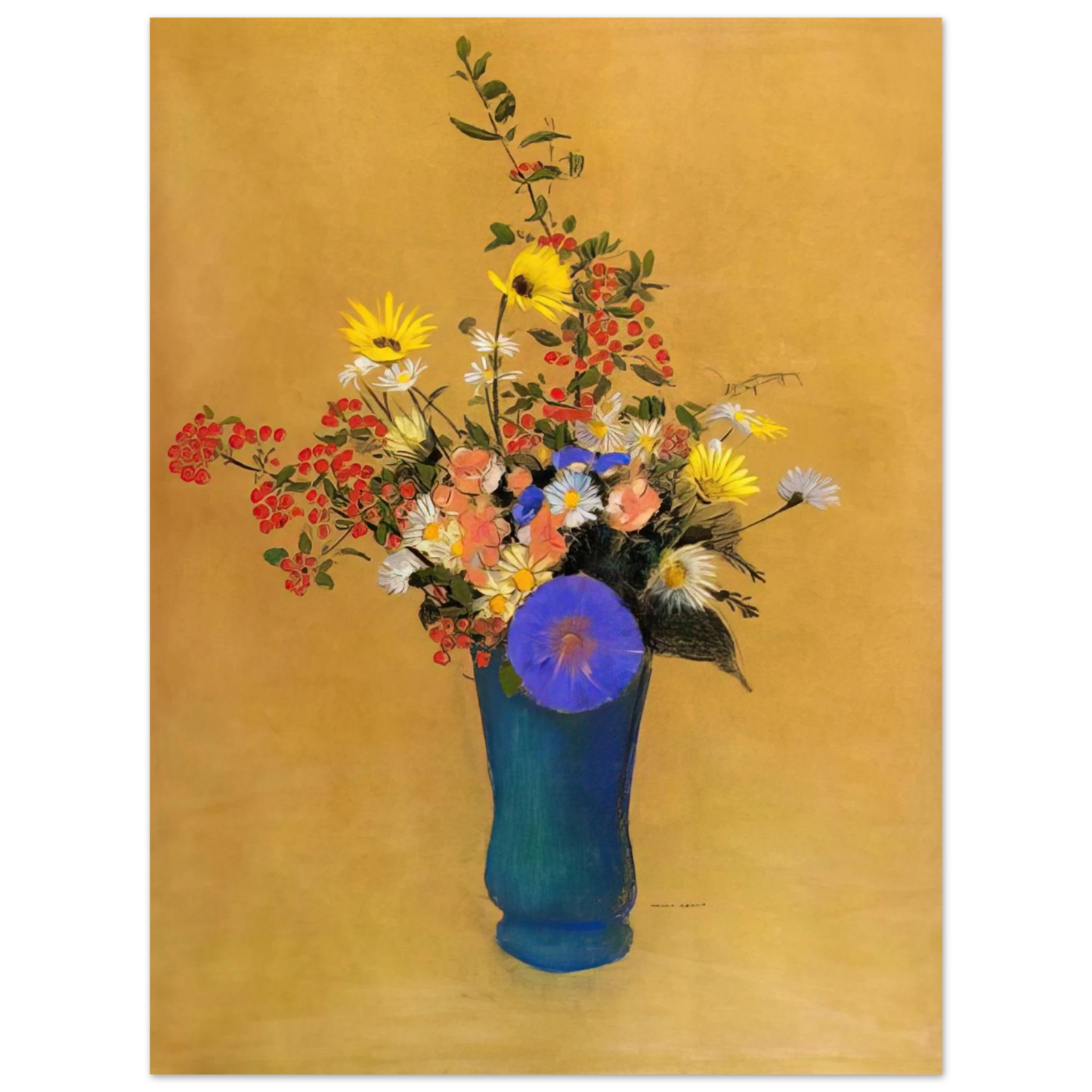 Odilon Redon - BOUQUET OF WILD FLOWERS Fine Art Poster - Default Title