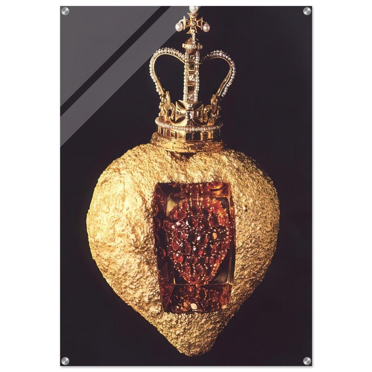 THE ROYAL HEART - Salvador Dali Acrylic Print - 70x100 cm / 28x40″ inches