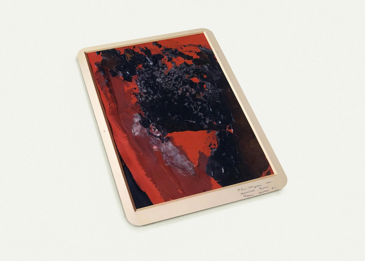 Combustion - 1961 By Alberto Burri Pack of 10 Post Cards | Alberto Burri Post Cards | A6 (10.5 x 14.8 cm) - 4.1 x 5.8 inches