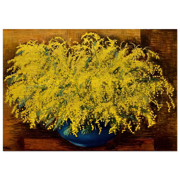 MIMOSAS 1939 - Moise Kisling Brushed Aluminum Print - 70x100 cm / 28x40 inches | Moise Kisling Aluminum Print | Moise Kisling Prints