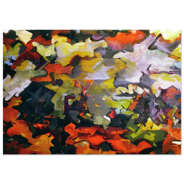 ABSTRACT LANDSCAPE 1950 - Audrey Flack Brushed Aluminum Print - 70x100 cm / 28x40 inches | Audrey Flack Aluminum Print | Audrey Flack Prints