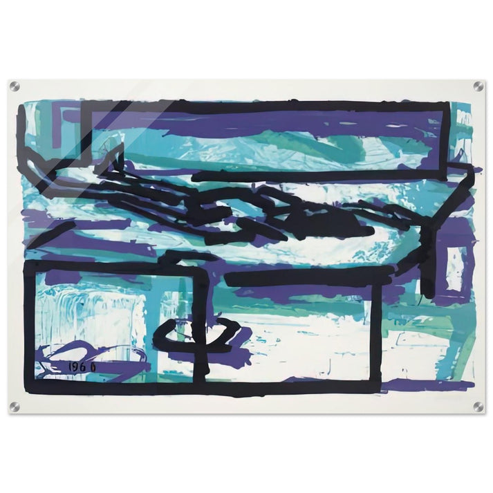 RECLINING FIGURE I - Frank Auerbach Acrylic Print - 70x100 cm / 28x40″ inches