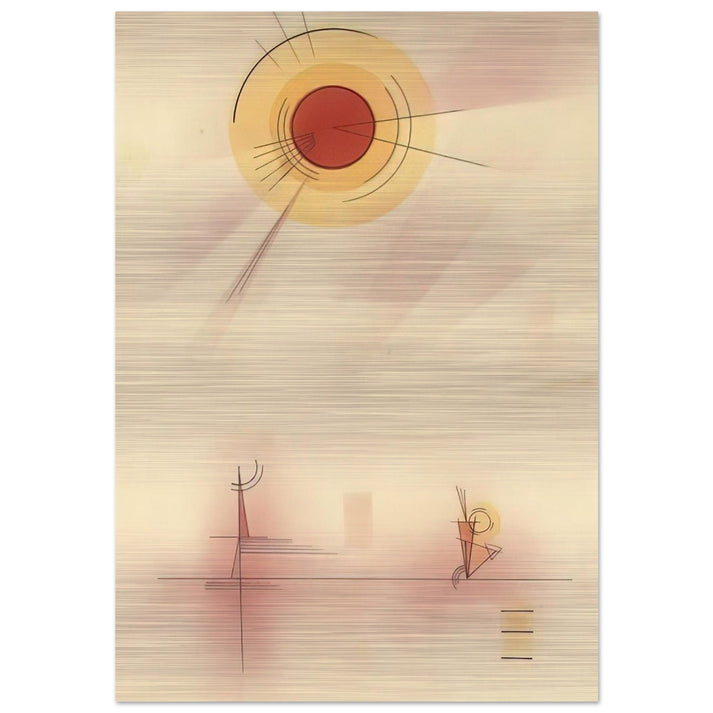 STRAHLEN 1929 - Wassily Kandinsky Brushed Aluminum Print - 70x100 cm / 28x40 inches | Wassily Kandinsky Aluminum Print | Wassily Kandinsky Prints