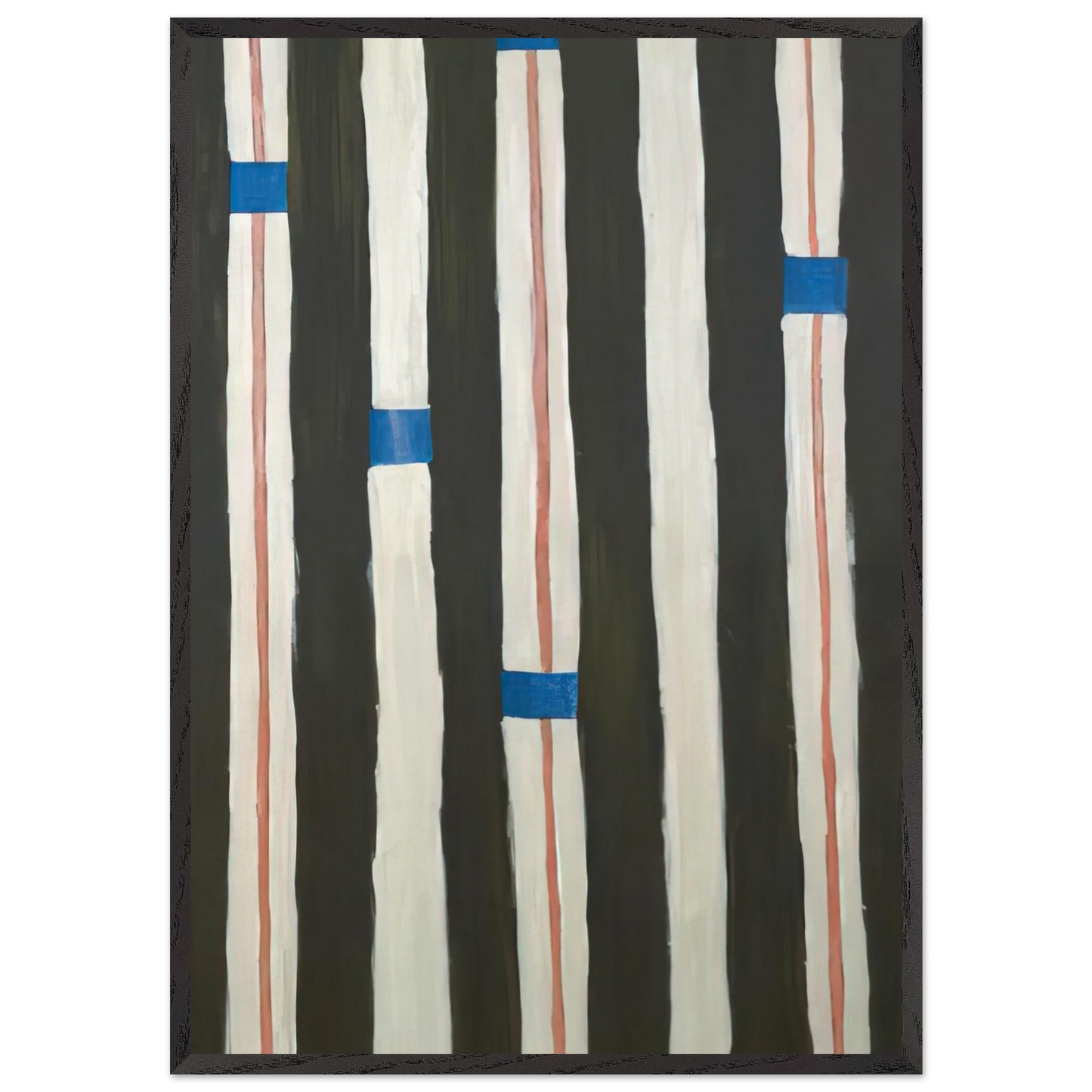 Totem Materia - Abstract Expressionism - Betty Parsons Framed Art Print – Black Wooden Frame - Default Title - -Framed Art Print