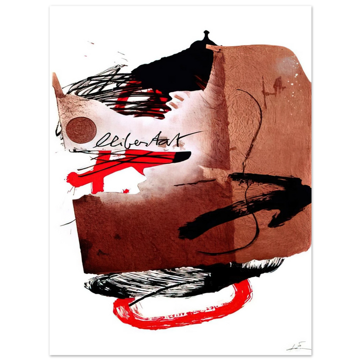 Antoni Tapies - LLIBERTAT 1988 75x100 cm / 30x40inches Fine Art Poster