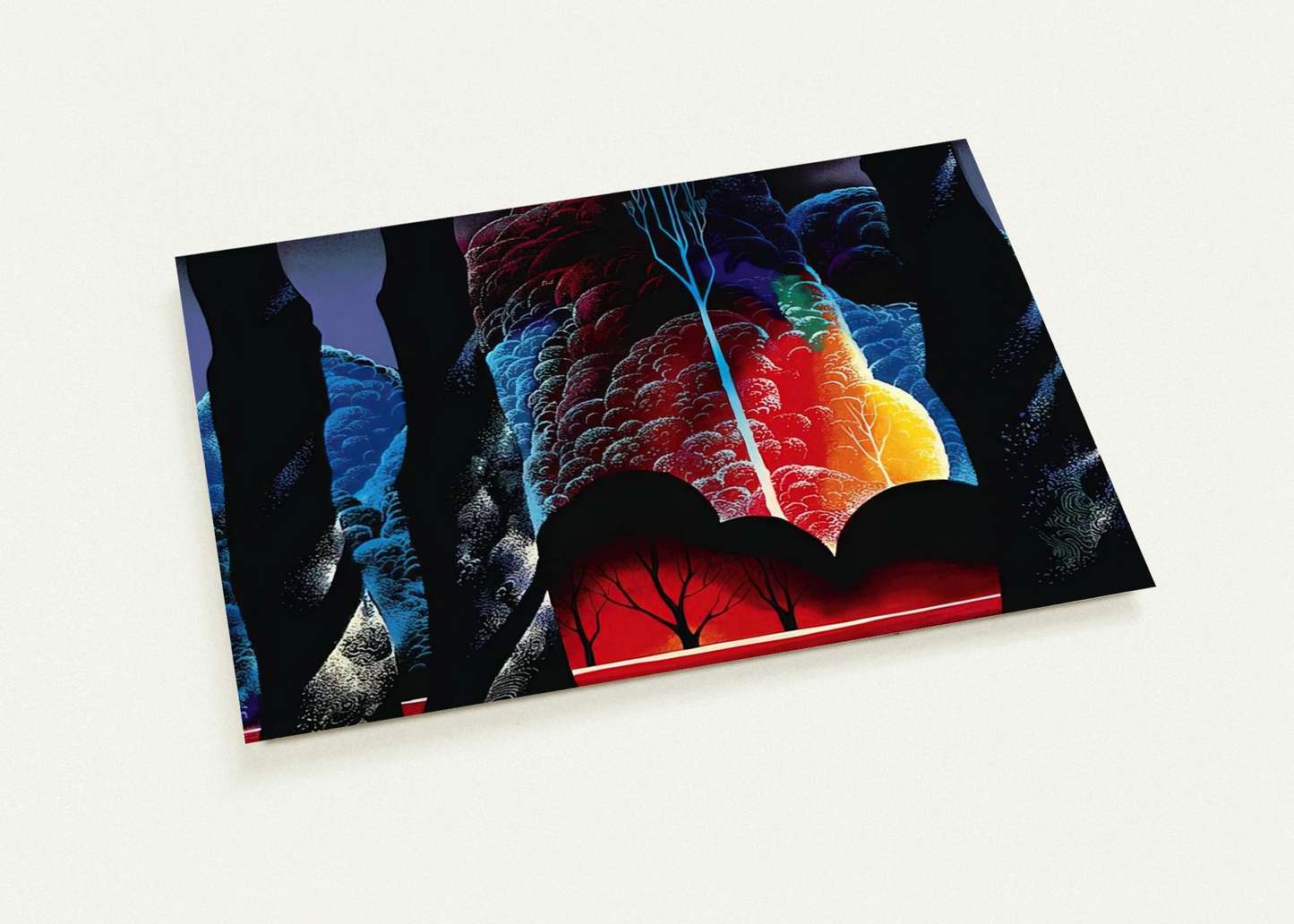 Forest Symphony By Eyvind Earle Pack of 10 Post Cards | Eyvind Earle Post Cards | A6 (10.5 x 14.8 cm) - 4.1 x 5.8 inches