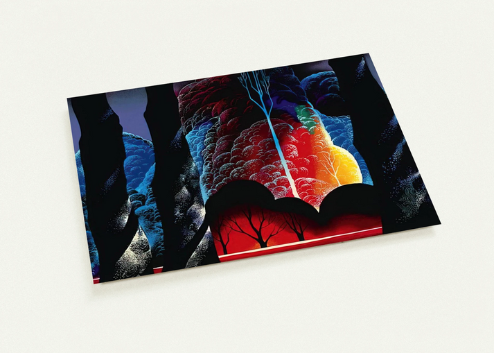 Forest Symphony By Eyvind Earle Pack of 10 Post Cards | Eyvind Earle Post Cards | A6 (10.5 x 14.8 cm) - 4.1 x 5.8 inches