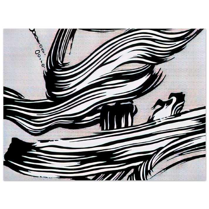 Roy Lichtenstein - BRUSHSTROKES 1968 75x100 cm / 30x40inches Fine Art Poster