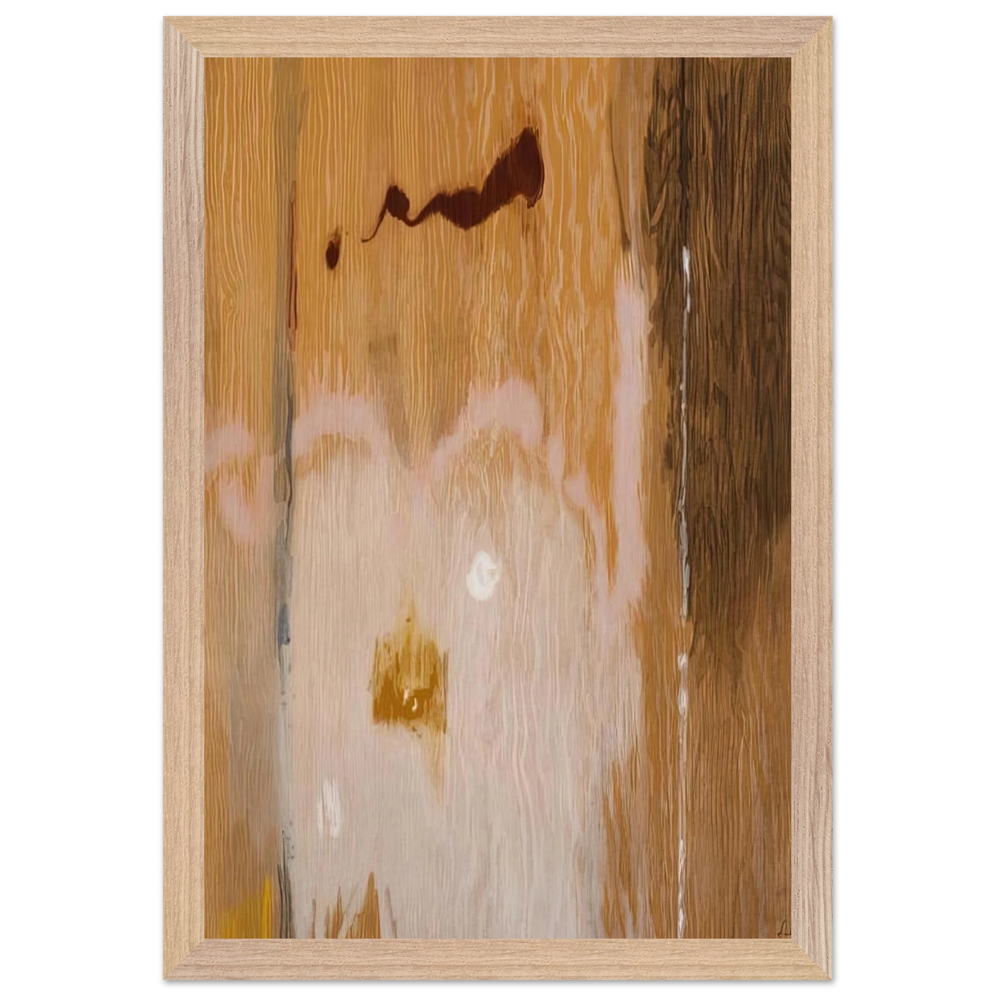 Helen Frankenthaler - Tales of Genji VI - 1998 Wall art - 45x60 cm / 18x24 inches - Premium Wooden Framed Poster With Fine Art Paper - Black frame
