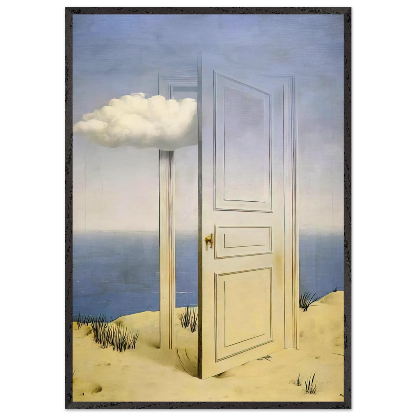 THE VICTORY 1939 - Rene Magritte 70x100 cm / 28x40 inches Framed Art Print – Black Wooden Frame