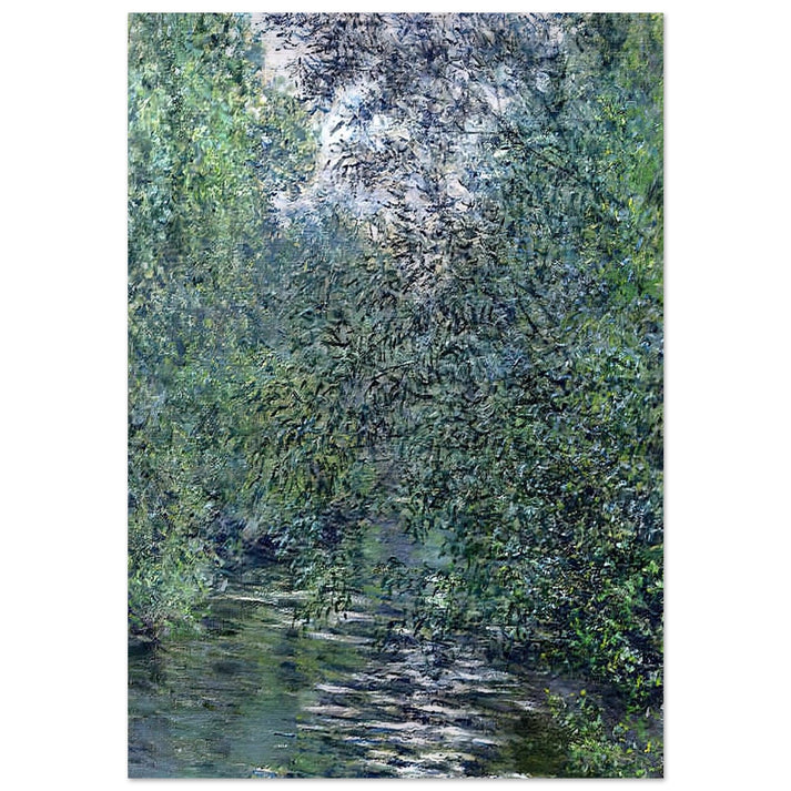 The Willows on the River - claude monet Brushed Aluminum Print - 70x100 cm / 28x40 inches | claude monet Aluminum Print | claude monet Prints
