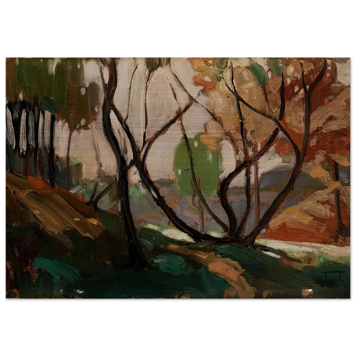 SKETCH FOR OPULENT OCTOBER 1915 - Tom Thomson Brushed Aluminum Print - 70x100 cm / 28x40 inches | Tom Thomson Aluminum Print | Tom Thomson Prints