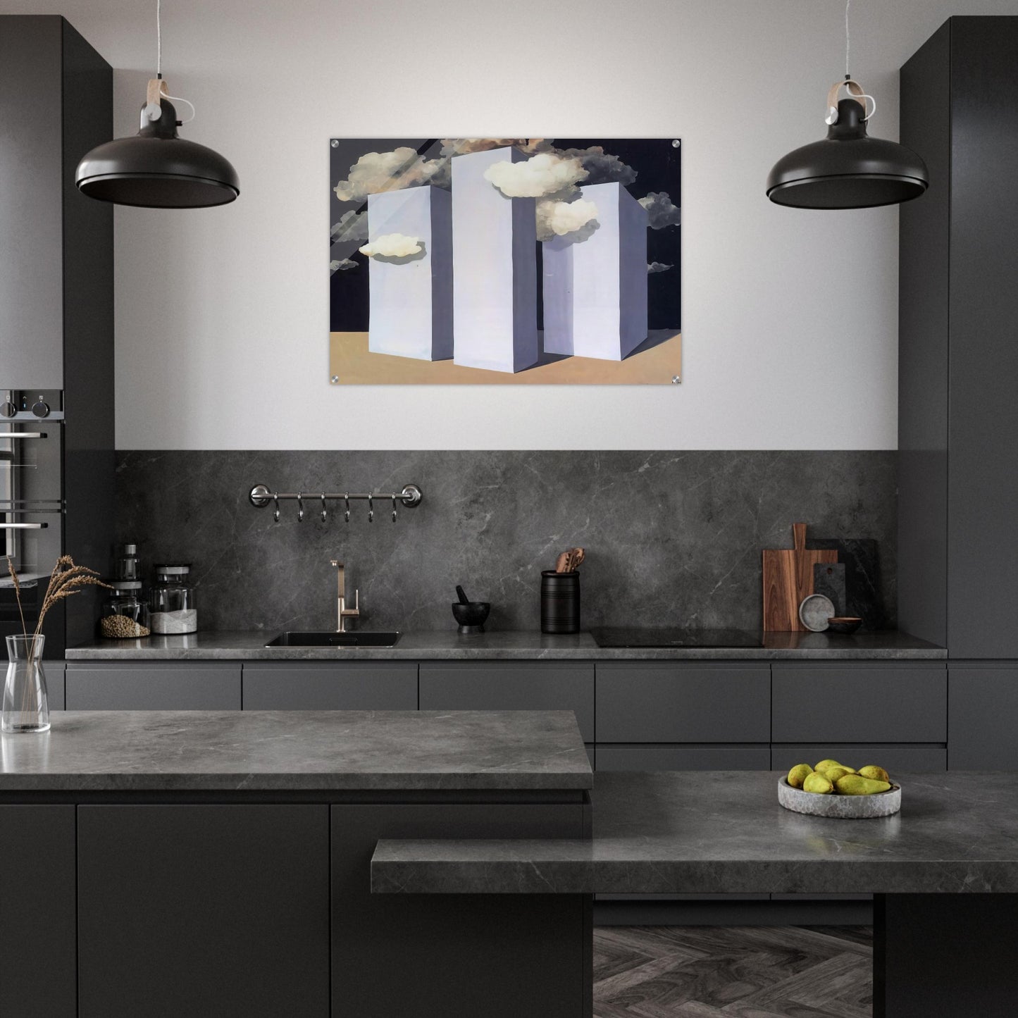 A STORM 1932 - Rene Magritte Acrylic Print - 70x100 cm / 28x40″ inches