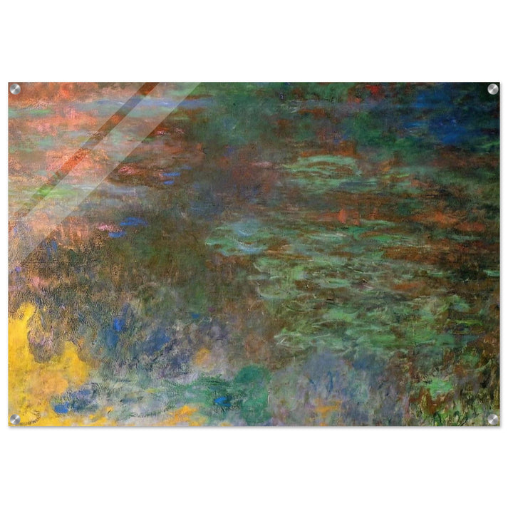 Water Lily Pond, Evening right panel - claude monet Acrylic Print - 70x100 cm / 28x40″ inches | claude monet Wall Art | claude monet Prints