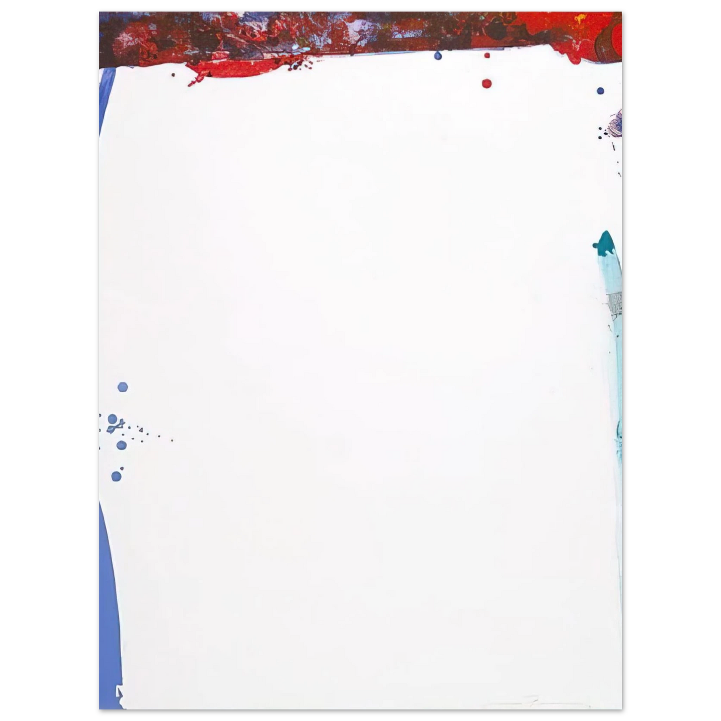 Sam Francis - Chinese Wall L. L101; SF-87 Fine Art Poster - Default Title