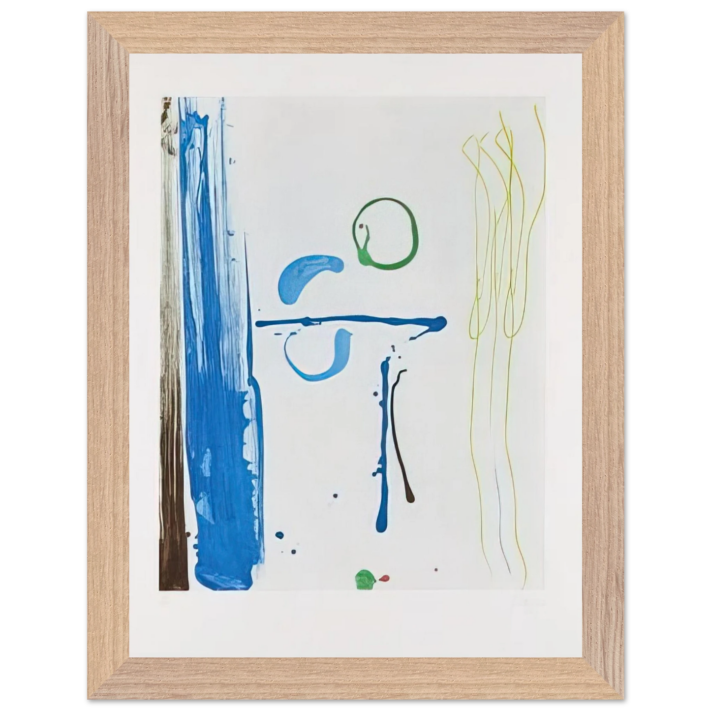 Helen Frankenthaler - Sunshine After Rain - 1987 Wall art - 13x18 cm / 5x7 inches - Premium Wooden Framed Poster With Fine Art Paper - Black frame