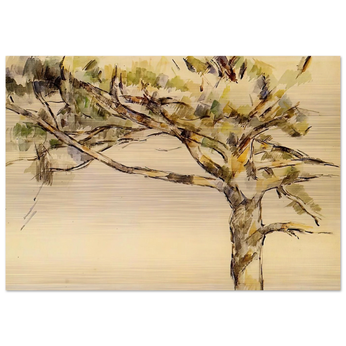 Large Pine - Paul Cézanne Brushed Aluminum Print - 70x100 cm / 28x40 inches | Paul Cézanne Aluminum Print | Paul Cézanne Prints
